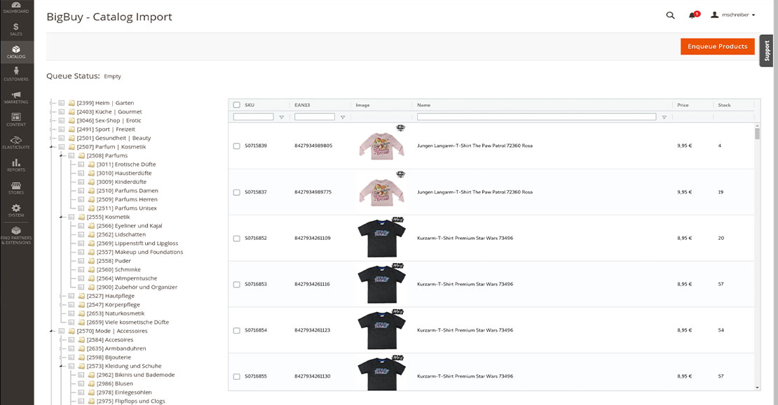 BigBuy Dropshipping Shop Magento 2 Screenshot