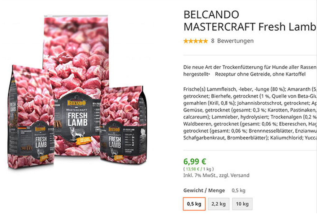 Magento-2-Grundpreismodul nach PAngV Screenshot