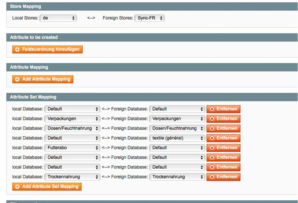 Magento 1 Store Sync Screenshot