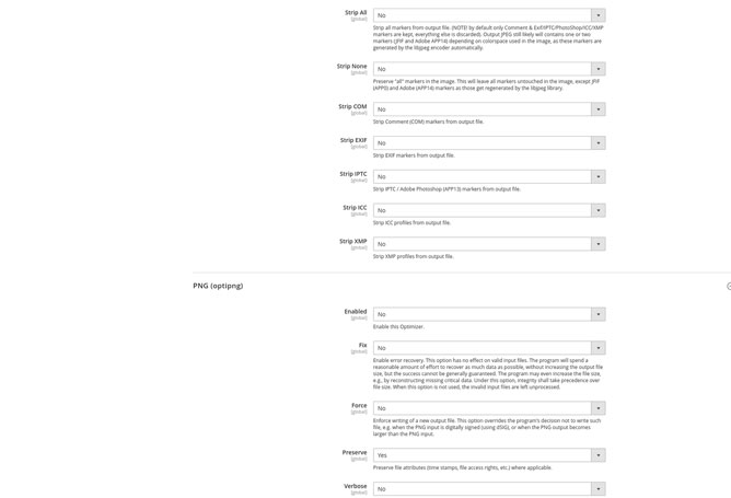Magento 2 ImageOptimizer (Load time optimisation) Screenshot