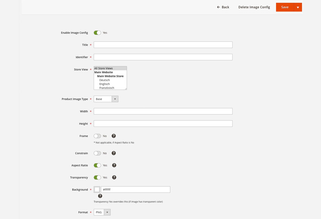 Magento 2 PIM System Screenshot