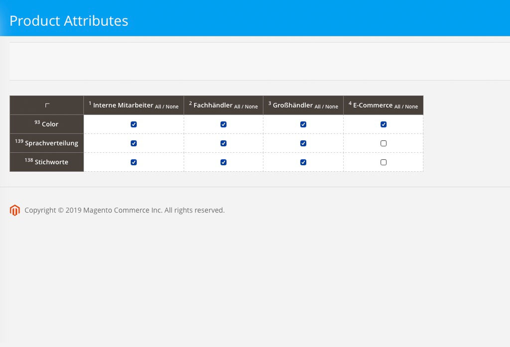 Magento 2 PIM System Screenshot