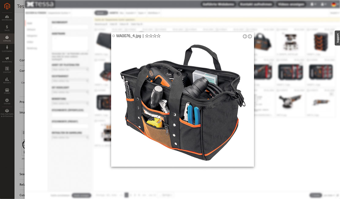 Magento 2 DAM Connector für TESSA Screenshot