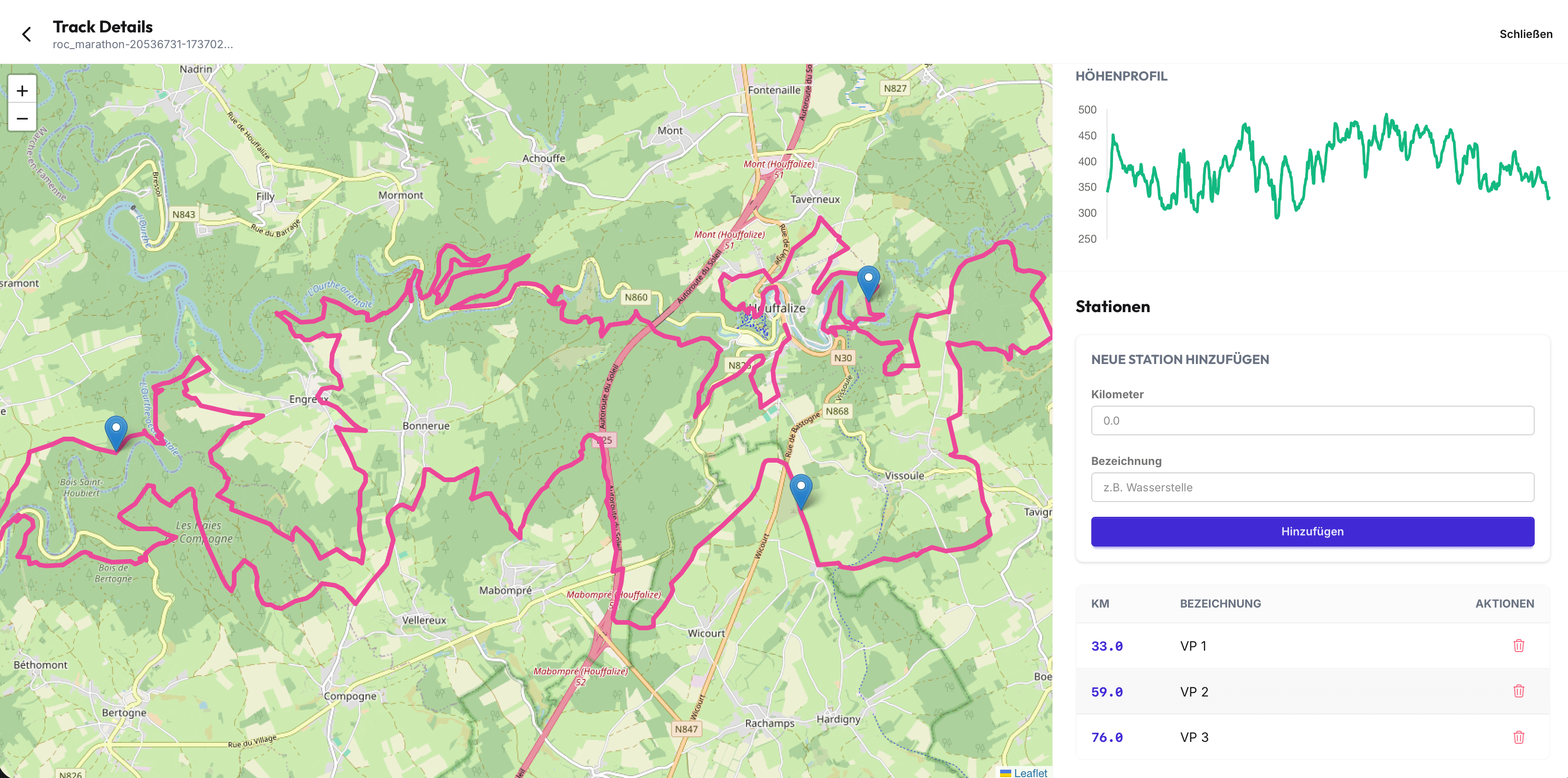Race Nutrition Planner - Verpflegungsplaner, Streckenplaner, Livetracking und mehr für Radsport, Laufsport, Rennsport Screenshot