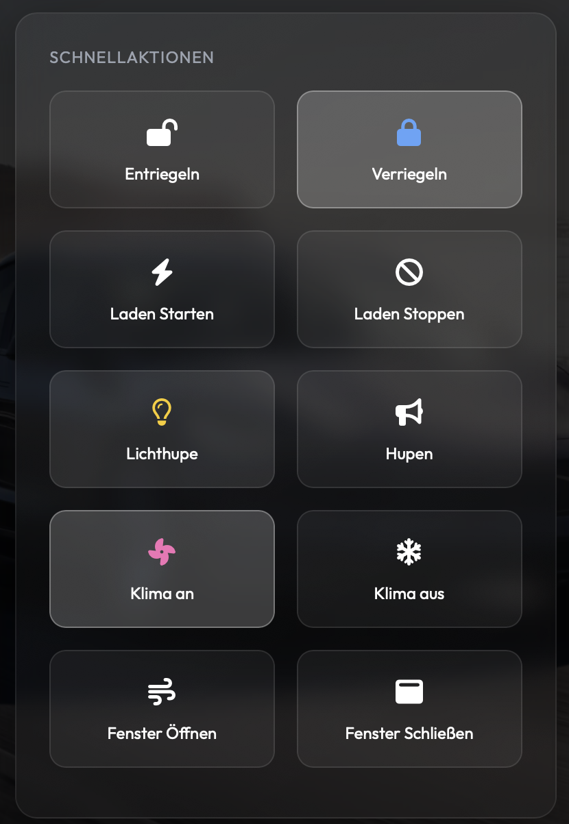 Tesspilot - Tesla Dashboard für Fahrzeug- und Flottenveraltung Screenshot