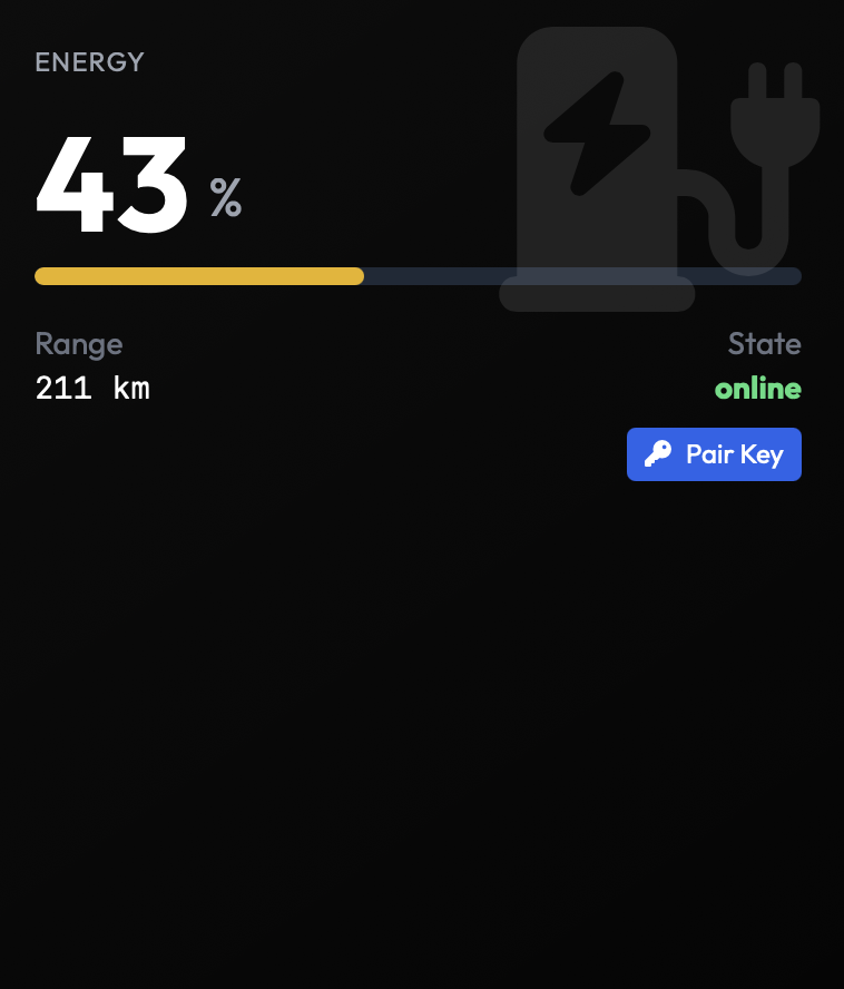 Tesspilot - Tesla Dashboard für Fahrzeug- und Flottenveraltung Screenshot